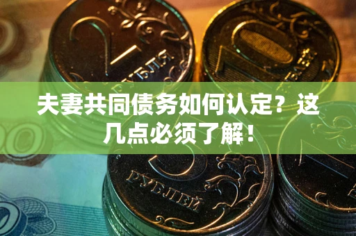 武汉夫妻共同债务如何认定？这几点必须了解！