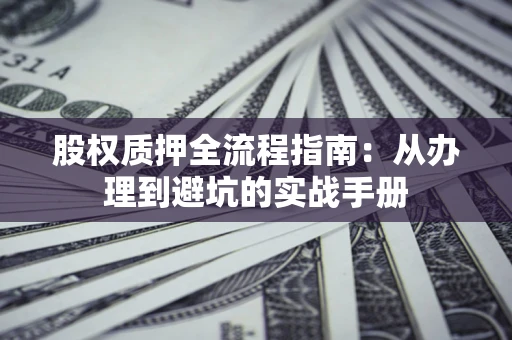 武汉股权质押全流程指南：从办理到避坑的实战手册