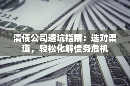 武汉清债公司避坑指南：选对渠道，轻松化解债务危机