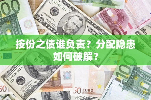 武汉按份之债谁负责？分配隐患如何破解？