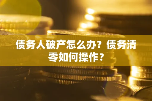 武汉债务人破产怎么办？债务清零如何操作？