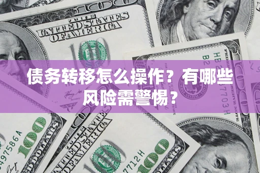 武汉债务转移怎么操作？有哪些风险需警惕？