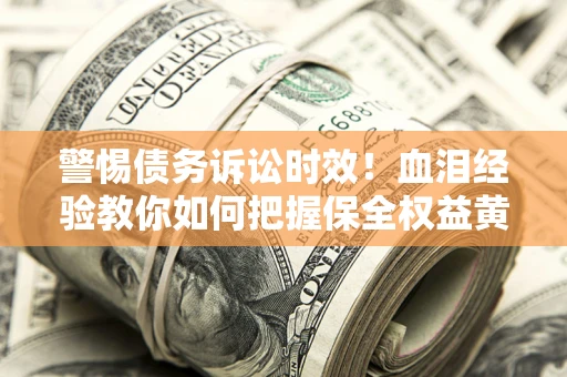 武汉警惕债务诉讼时效！血泪经验教你如何把握保全权益黄金期