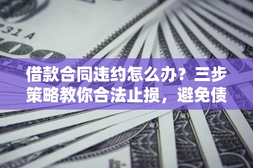 武汉借款合同违约怎么办？三步策略教你合法止损，避免债务危机升级